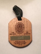 Vintage Rare Lionhead Golf  Country Club Wood Golf Bag Tag - Brampton, Ontario