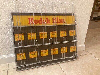 アンティーク　Kodak 販促ラック Vintage Kodak Film Counter or Wall Display Rack 24