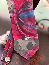 Disney Tie, Vintage and Made in America Disney Mickey Mouse Necktie, Vtg Tie