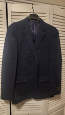 J Crew Ludlow Slim-fit suit jacket in Italian cotton chino A0498 Navy 40R