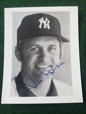 Original Dick Howser American Baseball Player New York Yankees Signed Photo.