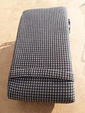 Mercedes W107 C107 SLC Mittelarmlehne MAL Fond R&uuml;ckbank Stoff Karo schwarz beige