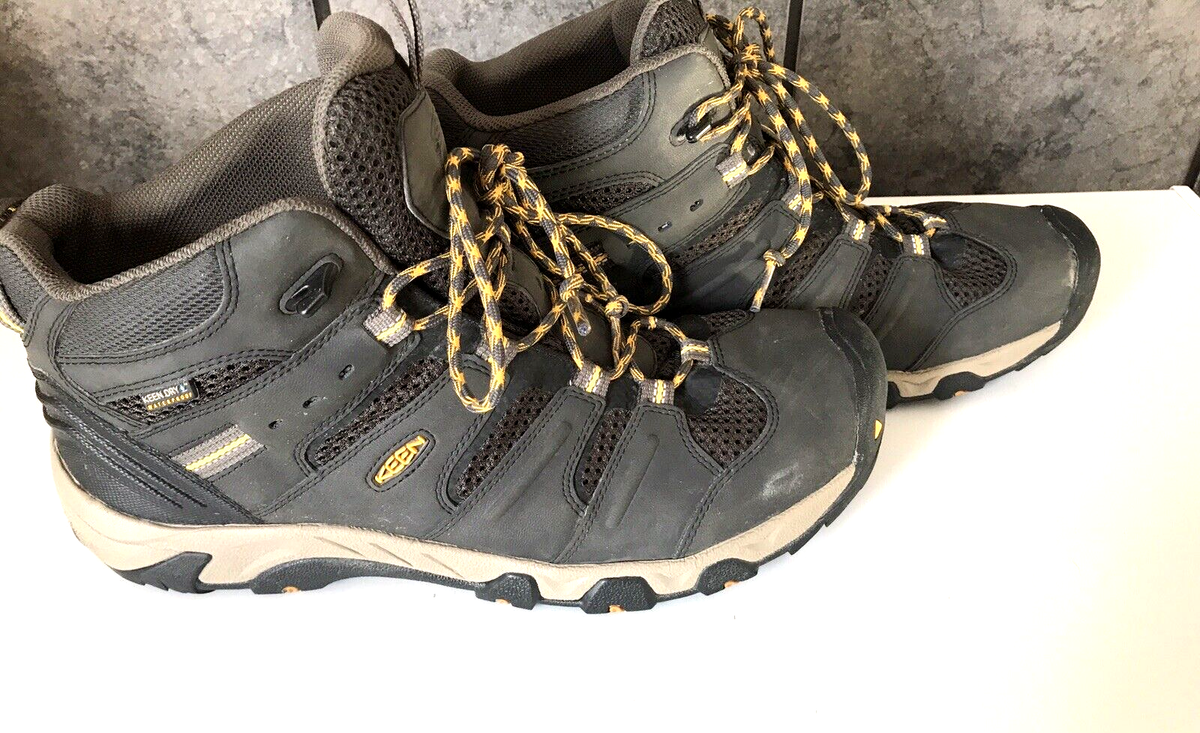 Keen Mens Koven Mid Waterproof Keen 13 Dry Hiking Boots Brown Lace
