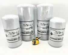 Detroit Diesel Series 60 Oil + Fuel Filter Kit & Fumoto T-201 Drain Valve