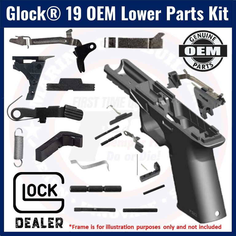Glock 19 Lower Parts Kit OEM G19 LPK Gen 3 Authentic Cuisine reunionnaise