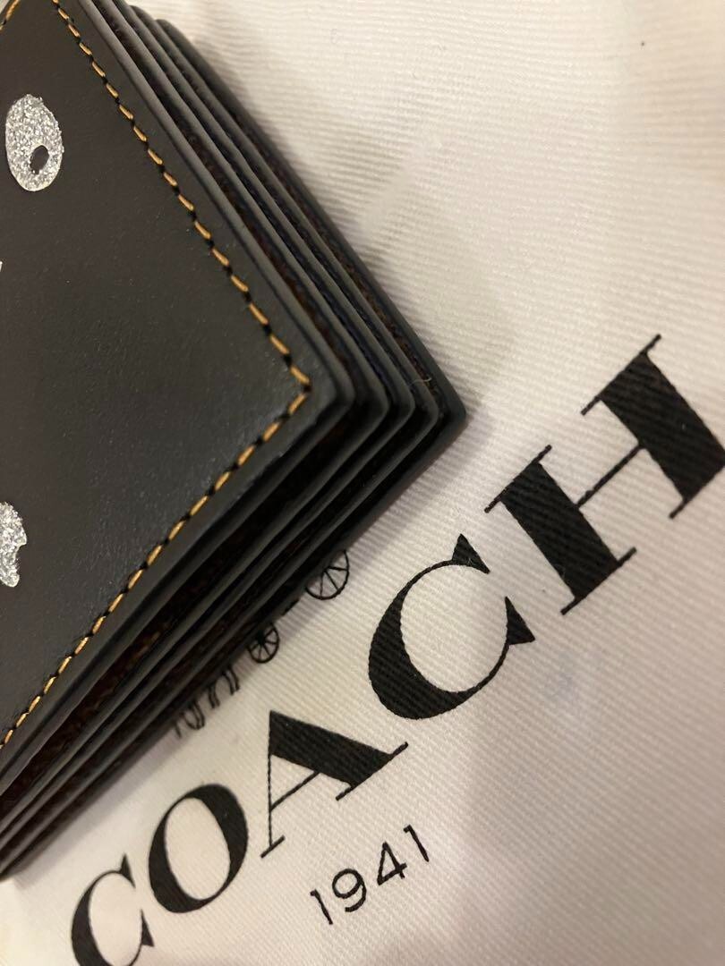 美品　COACH Disney アコーディオンカードケース 新品未使用】レア！COACHコーチ☆アコーディオンカードケース