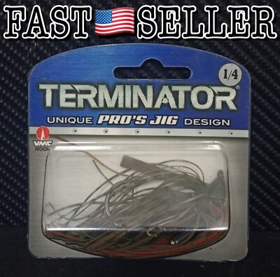 Terminator Pro's Jig 1 Fishing Lure - Pumpkin Orange Color