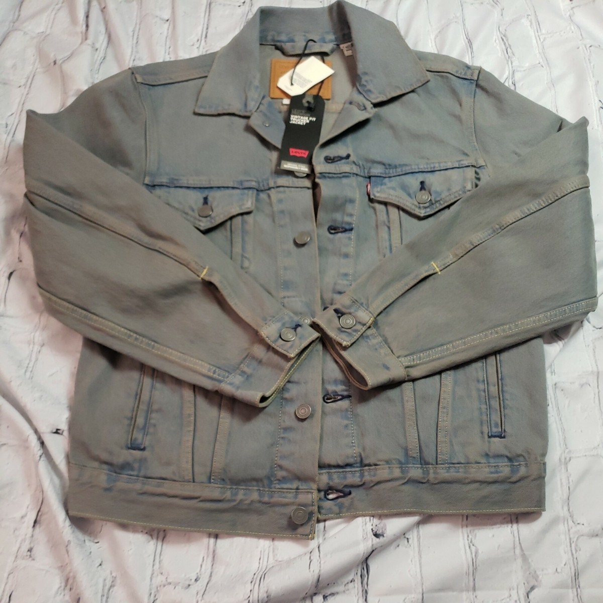 Levi's Premium Vintage Fit Trucker Blue Denim Jean Jacket
