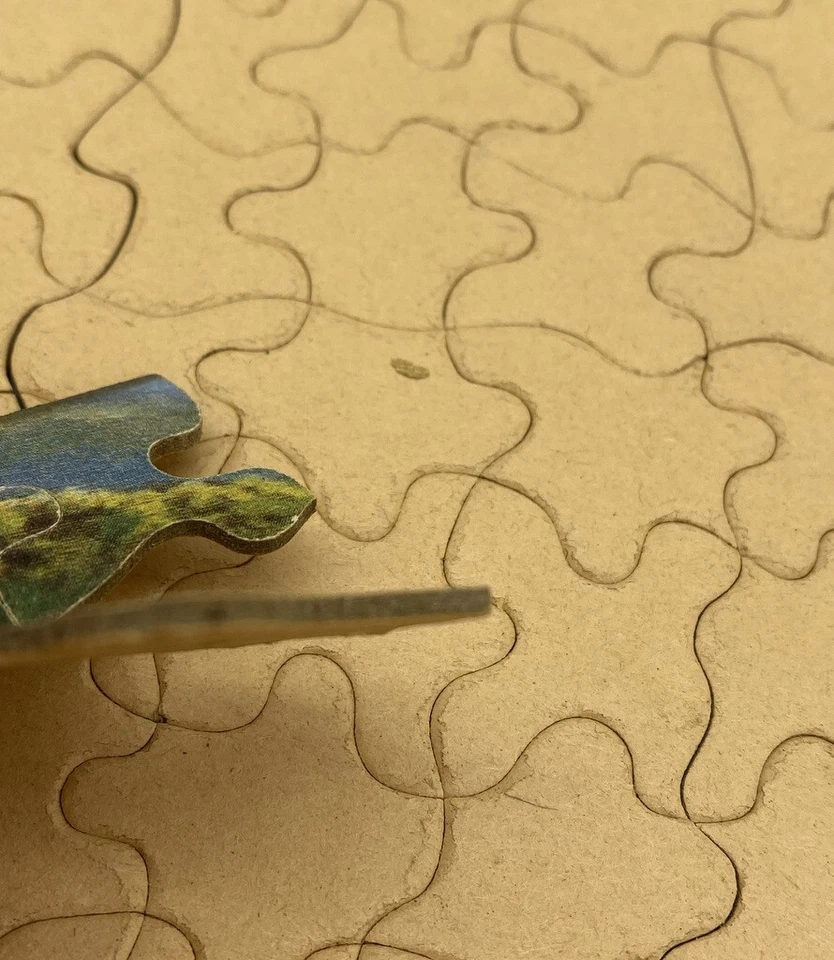 Antique Puzzle Complete Framed in wood frame 16" X 11" French Rivera 1920s-1930s - Image 4 of 4