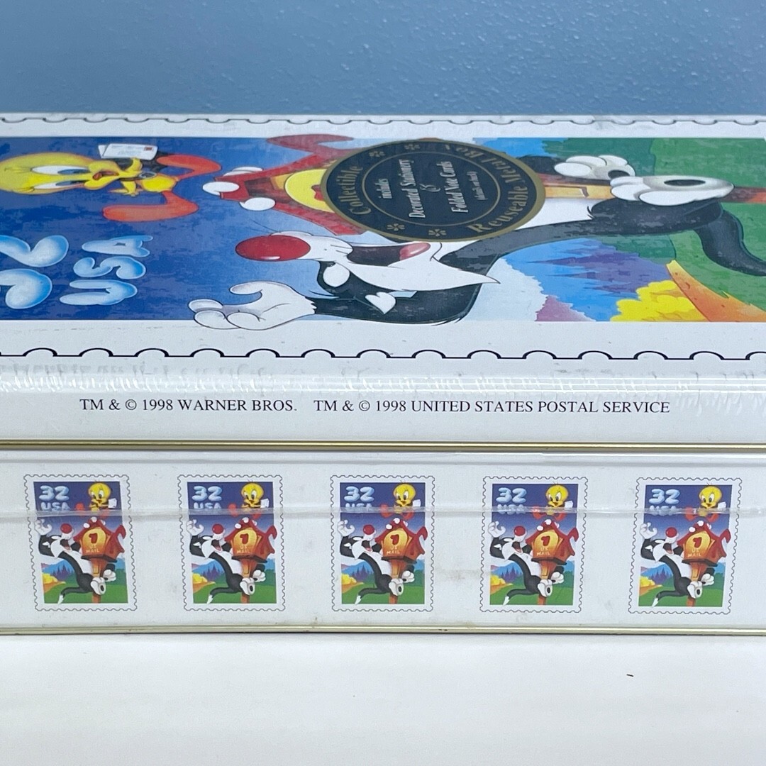 Vintage 1998 Looney Tunes Sylvester & Tweety Stationary In
