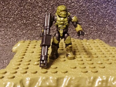 MEGA BLOKS HALO UNSC SPARTAN Krieger Figur, grün .mega Construx.C63