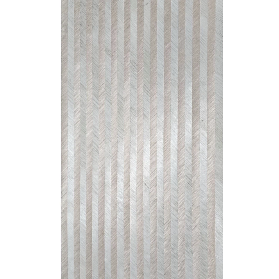 TR4282 York Ronald Redding striped olive green brown Grass cloth wood veneer 3D - Image 3 of 4