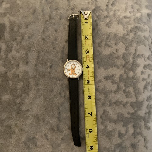 Vintage 1978 Garfield Cat Armitron Collectible Watch Black Band RARE! - Picture 10 of 15