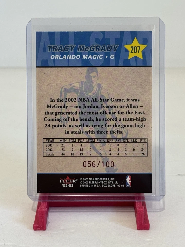 TRACY McGRADY 2002/2003 FLEER BOX SCORE 1ST EDITION /100 - MAGIC!!! - Image 2 of 2