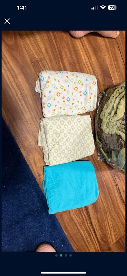 Juego de ropa de cama para niños pequeños/cuna con elefantes Foto 2 de 4