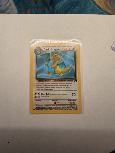 Dark Dragonite 22/82 Team Rocket Set Non Holo Rare Pokemon TCG Vintage
