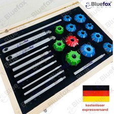 Gro&szlig;es hartmetallmontiertes Ventilsitzfr&auml;ser-Set 30 45 70 (20 Grad) BLUEFOXTOOLS