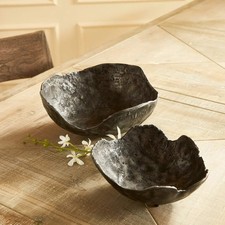 Modern Organic Decorative Bowls, Set Of 2