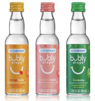 Sodastream Bubbly Drops 3 Pk Lime Mango Grapefruit New Sealed