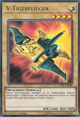 YuGiOh V - Tigerflieger LCKC-DE082 Ultra Rare Deutsch Neu unl.