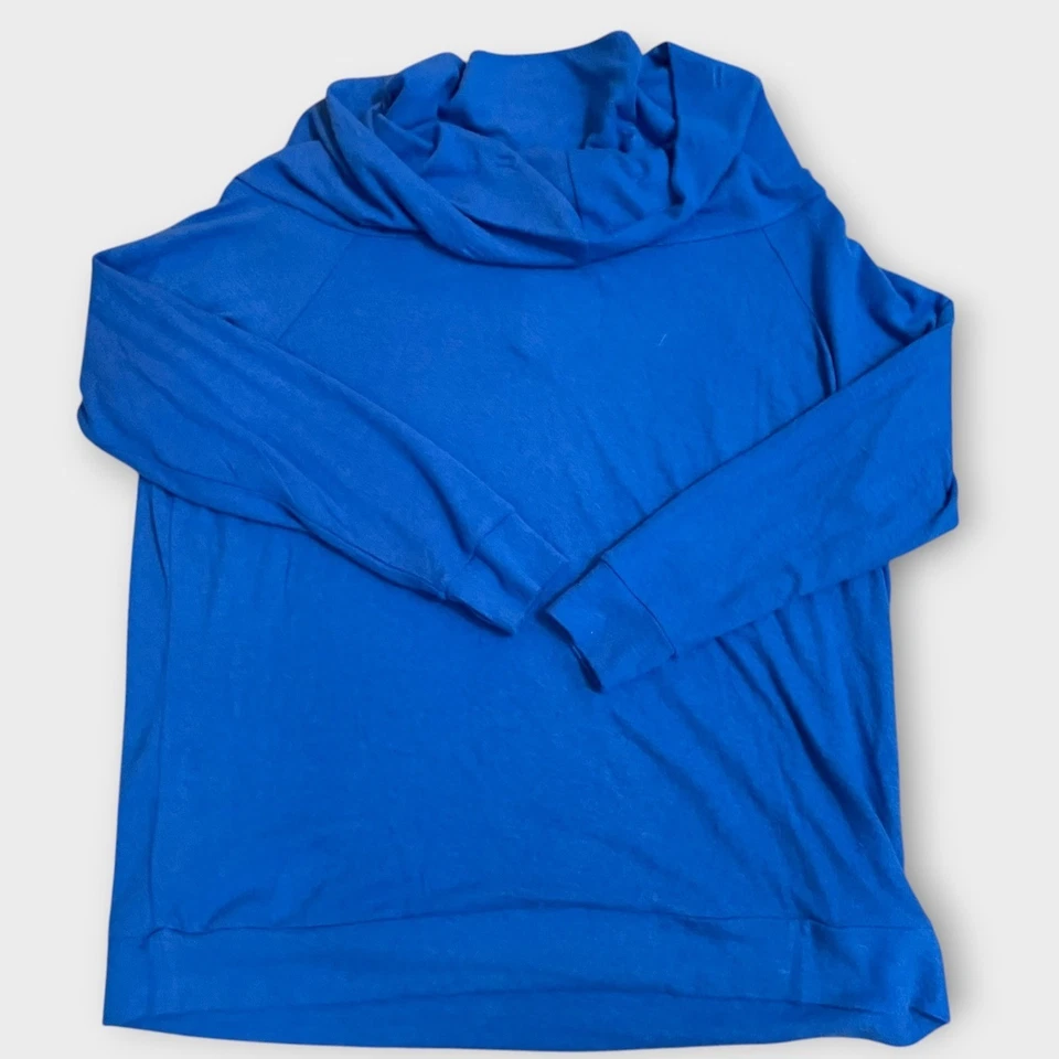 Suéter Peace Love World Azul Cuello Capucha Manga Larga Más 1X Pensamientos Positivos Foto 2 de 4