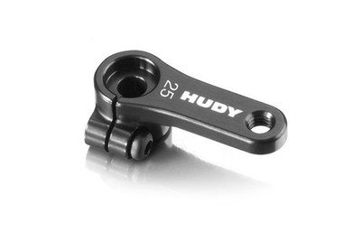 HUDY ALU CLAMP SERVO HORN FUTABA, SAVÖX OFFSET 1-HOLE 25T / HUD293403