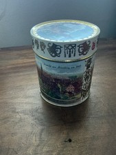 Otto Schmidt Round Tin 5" H Lebkuchen Biscuit Cookie Empty Nuremberg Germany