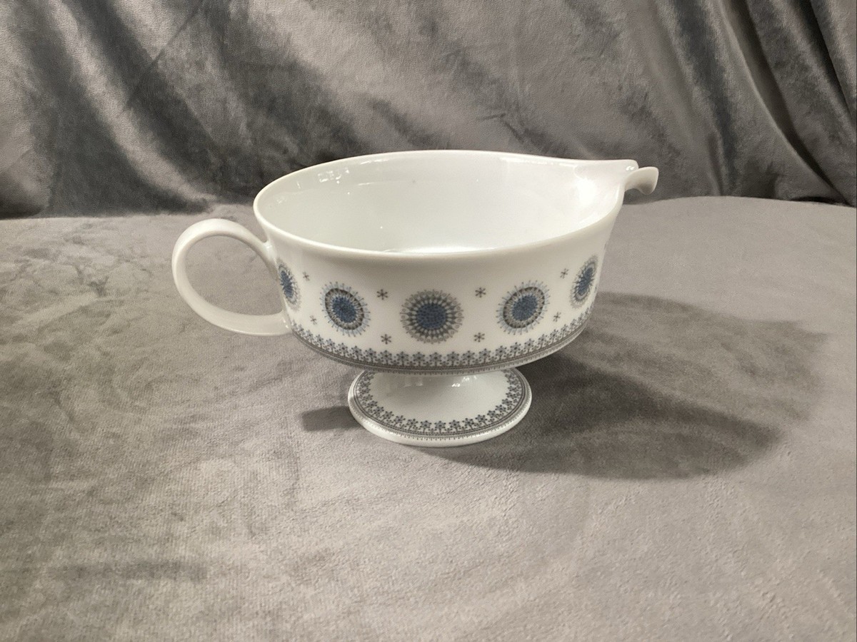 ROSENTHAL TAPIO WIRKKALA ICE BLOSSOM 1960S PEDESTAL GRAVY/SAUCE