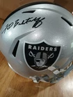 Fred Biletnikoff Signed FS Rep Helmet Oakland Raider Beckett Cert