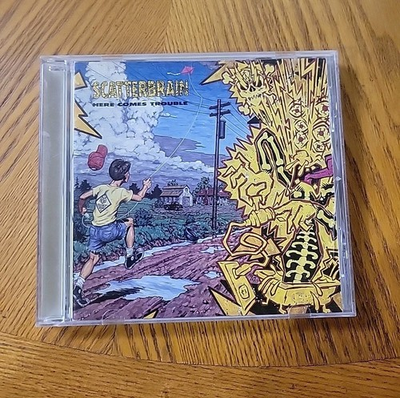 #ad Scatterbrain Here Comes Trouble CD 1990 In Effect Inc USA Pressing Tested Plays $7.99