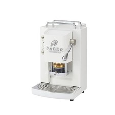 Faber Pro Deluxe 3.0 White Chrom ESE Pad Kaffeemaschine Padmaschine Weiß