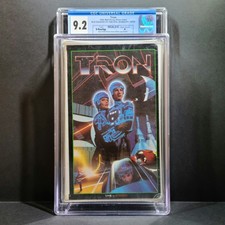 TRON CGC Graded VHS 9.2/A Factory Sealed No UPC First Print Clamshell High Grade