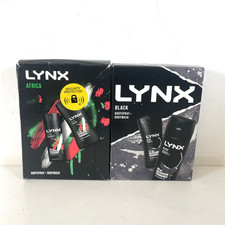 Lynx Black & Lynx Africa - Bodyspray & Body Wash Gift Set - Unused