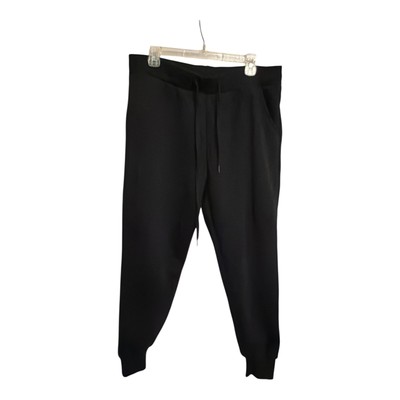 Yeo Kou Mens Black Fleece Lined Jogger Sweatpants Size M Athletic Fit