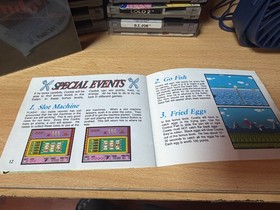 Panic Restaurant NES Nintendo Manual Authentic Missing Cover Page NTSC.