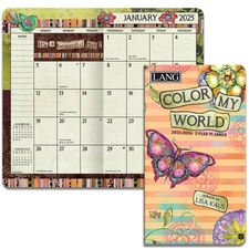 The Lang Companies, Inc., Color My World 2025 2 Year Pocket Planner by Lisa Kaus