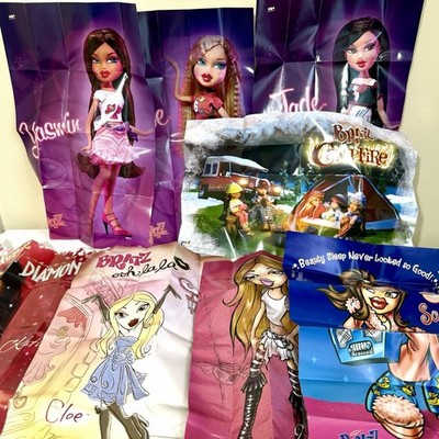 Bratz Doll Posters Lot 8 Cloe Jade Katia Diamond Sasha Vintage Ooh La La Folded