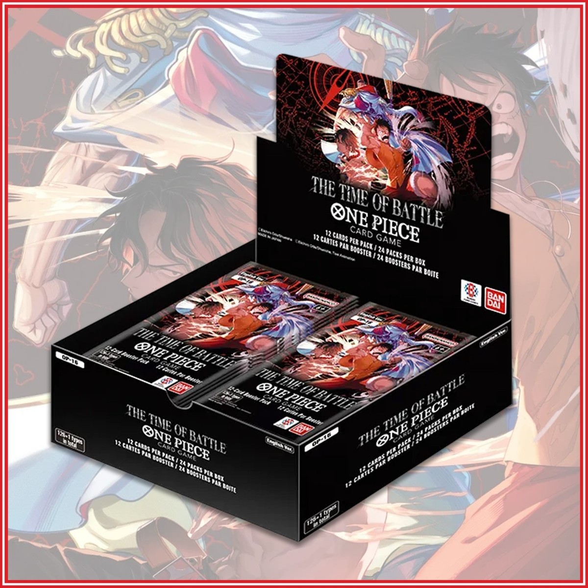 ワンピース カードゲーム ONE PIECE Card Battle Time2 BOXes,sealed ONE PIECE CARD GAME THE TIME OF BATTLE BOOSTER BOX OP16 ENGLISH