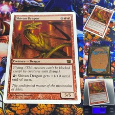 MTG Shivan Dragon 🇬🇧 🟡 Nm Magic the Gathering 8° Otto Edizione 2003 OG