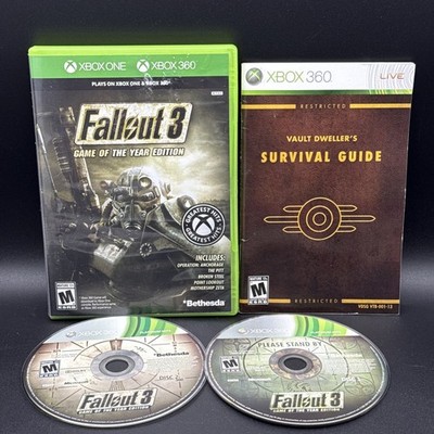 Fallout 3 - Game of the Year Edition (Microsoft Xbox One & 360) CIB W/ Manual