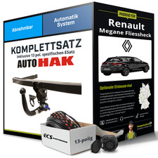 Für RENAULT Megane Flie. IV B9A Anhängerkupplung abnehmbar +eSatz 13pol 16- AHK