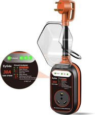 RV Surge Protector 30 Amp - 30Amp Circuit Analyzer with Waterproof 30A-Orange