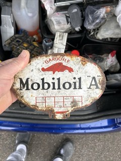 Gargoyle Mobil Oil A Sign