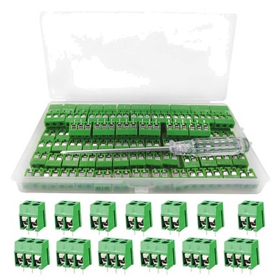 100 Stücke 5Mm 2 Pin / 3 Pin PCB Mount Screw Terminal Block, Schraubklemme Steck
