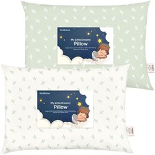 KeaBabies 2-Pack Toddler Pillows 2 Year Old to 5-13x18 2-Pack, Standard, Herb