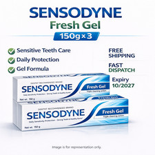 Sensodyne Fresh Gel Toothpaste 150g x3 Sensitive Teeth Care Free Ship
