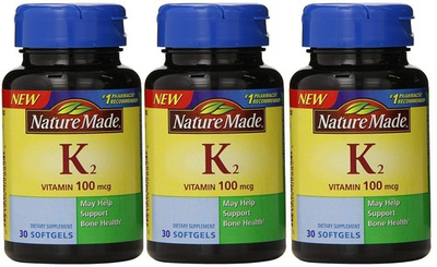 #ad Nature Made Vitamin K2 100 Mcg Softgels 30 Count Dietary Supplement Pack Of 3 $51.09
