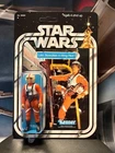 Vintage Star Wars Luke Skywalker Xwing Action Figure on custom 21 Bk ANH recard