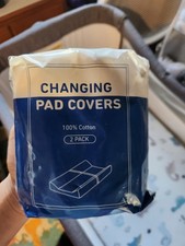 Blissful Life Inc 2 Pack 100 Cotton Changing Pad Covers Dark Green Extra Soft