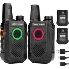 Ciphersmesh CAP302 Mini Walkie Talkies Long Range for Adults, Small 2 Way Rad...